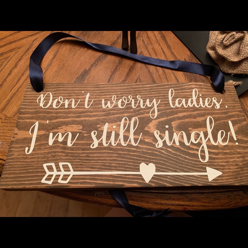 Rustic wedding sign